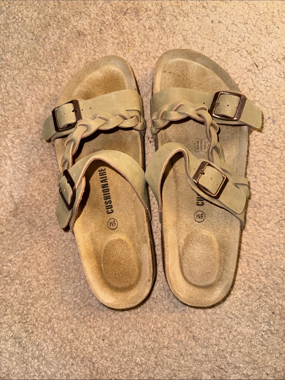 Cushionaire Braided-Strap Sandals